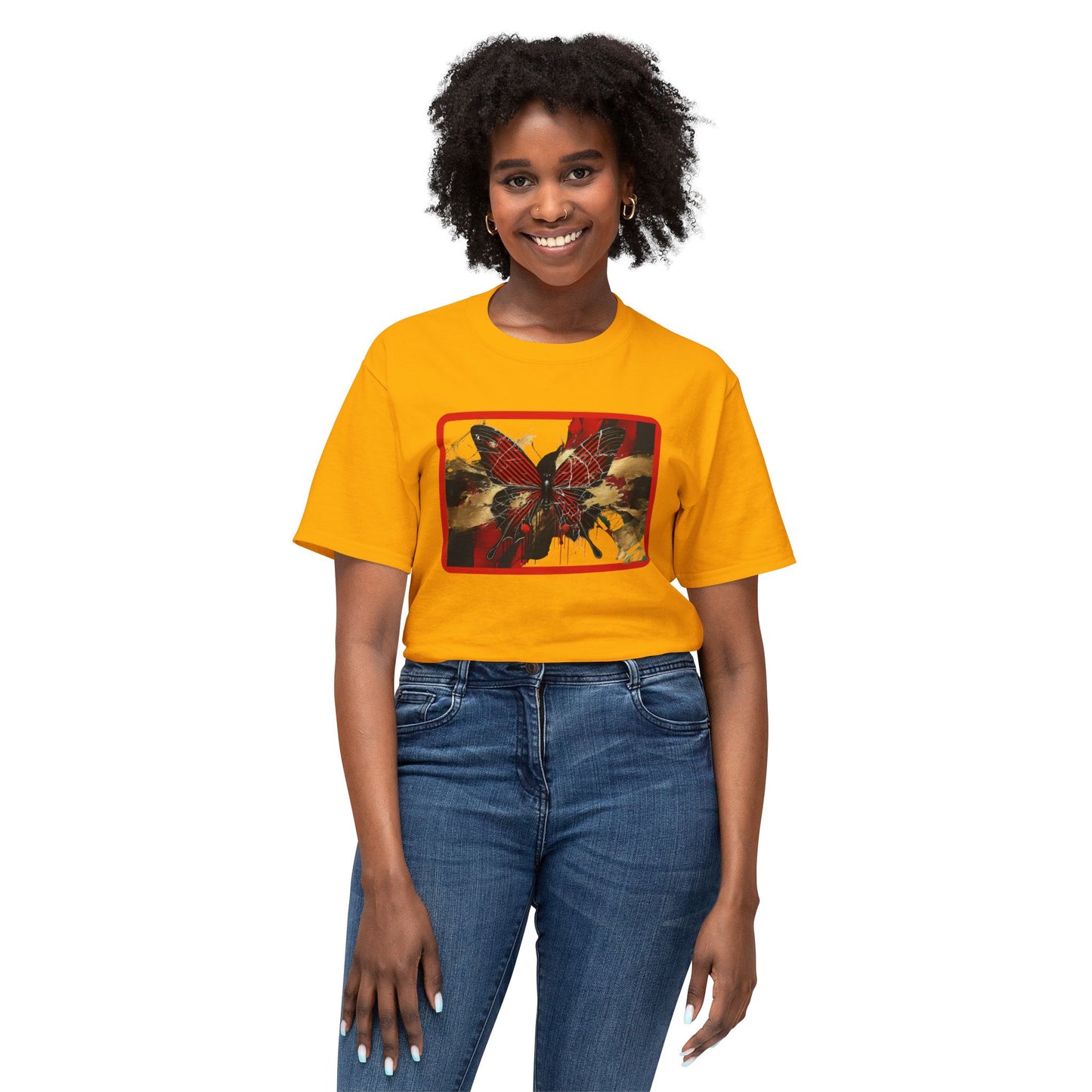 Colorful Butterfly Art Unisex T-Shirt - Unique Graphic Tee for Nature Lovers