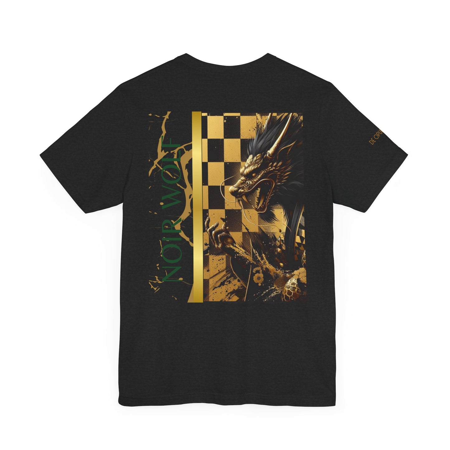 Dark Opulence & Noir Wolf Unisex Graphic Tee - Bold Art for Creatives