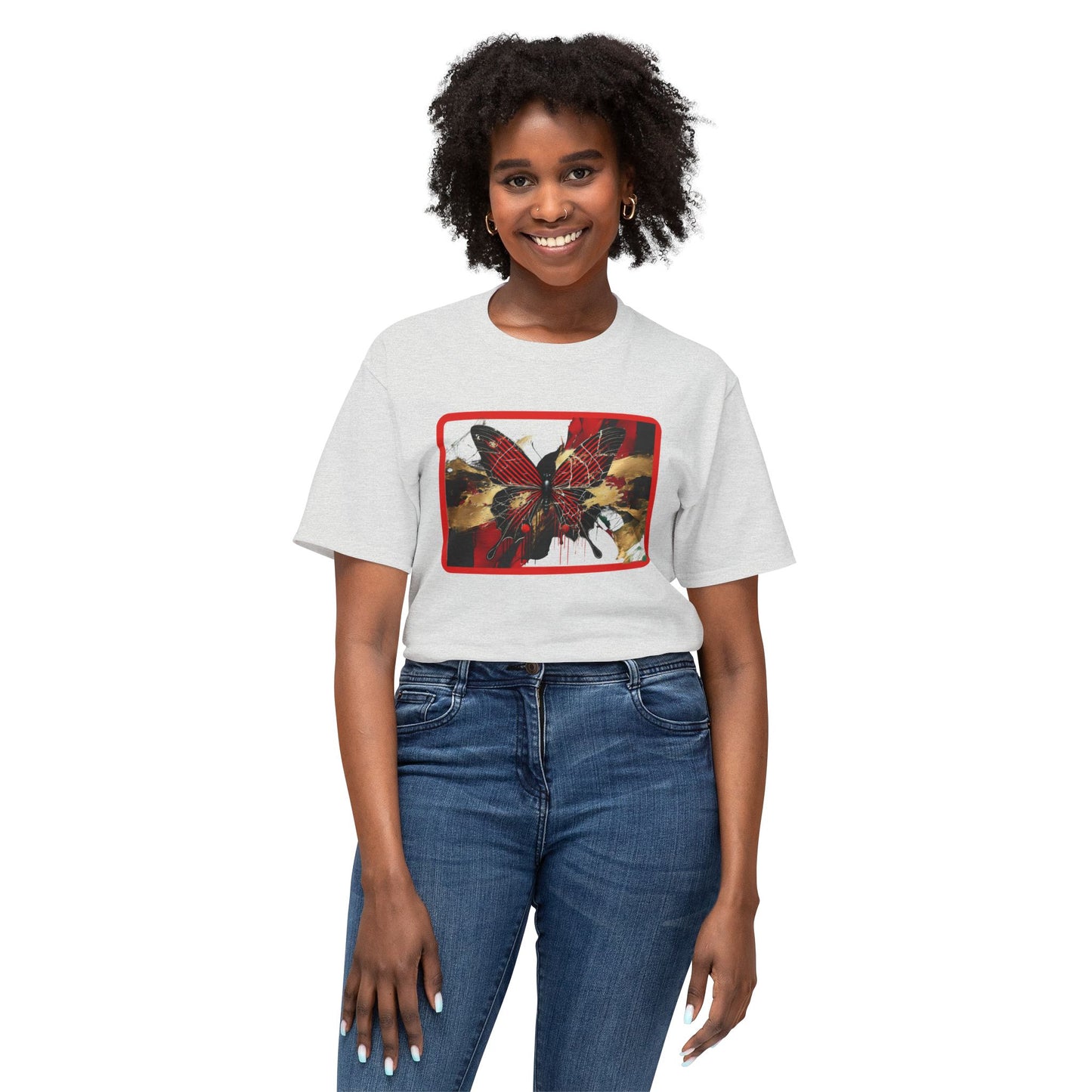 Colorful Butterfly Art Unisex T-Shirt - Unique Graphic Tee for Nature Lovers