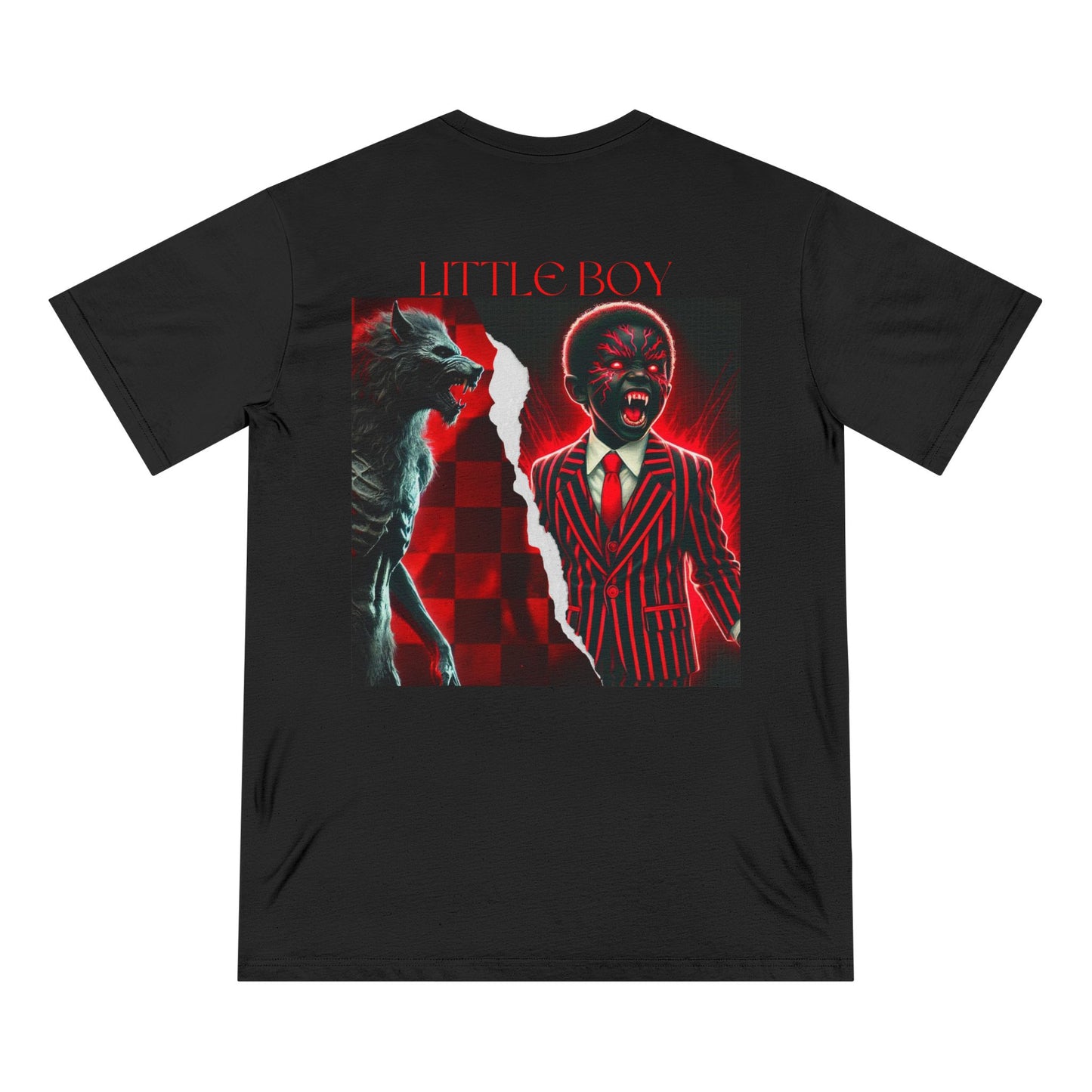 Organic Staple T-shirt Little BOY NOIR WOLF