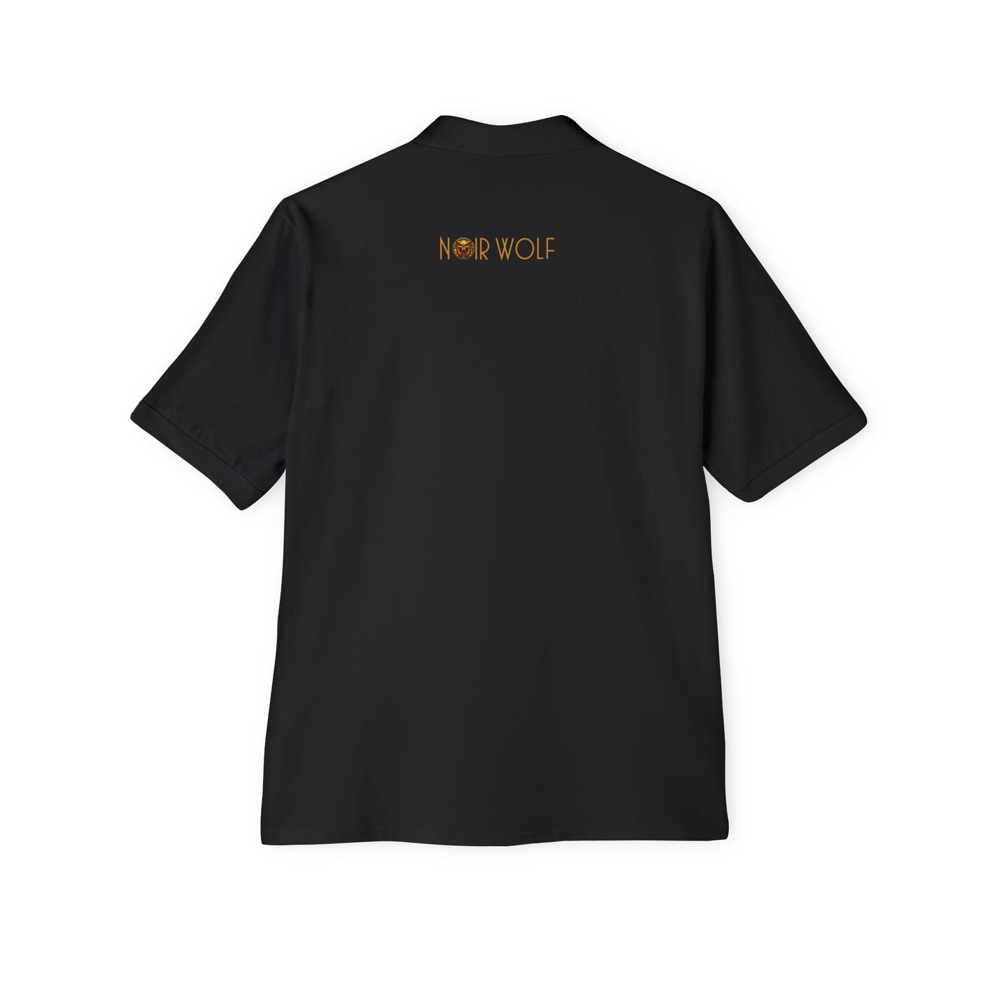 Men's Piqué Polo De Opulence by Noir Wolf the style of grace
