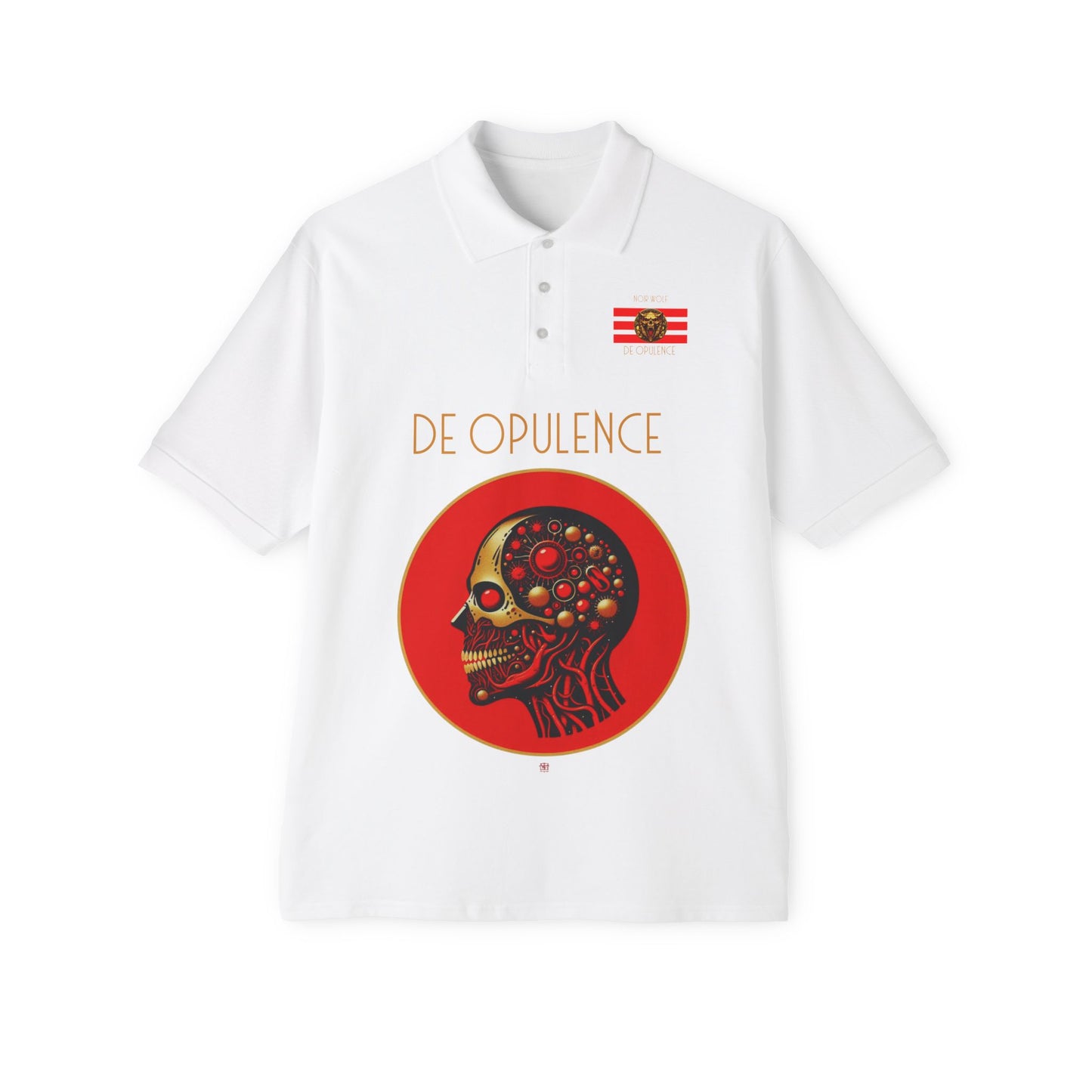 Men's Piqué Polo De Opulence White
