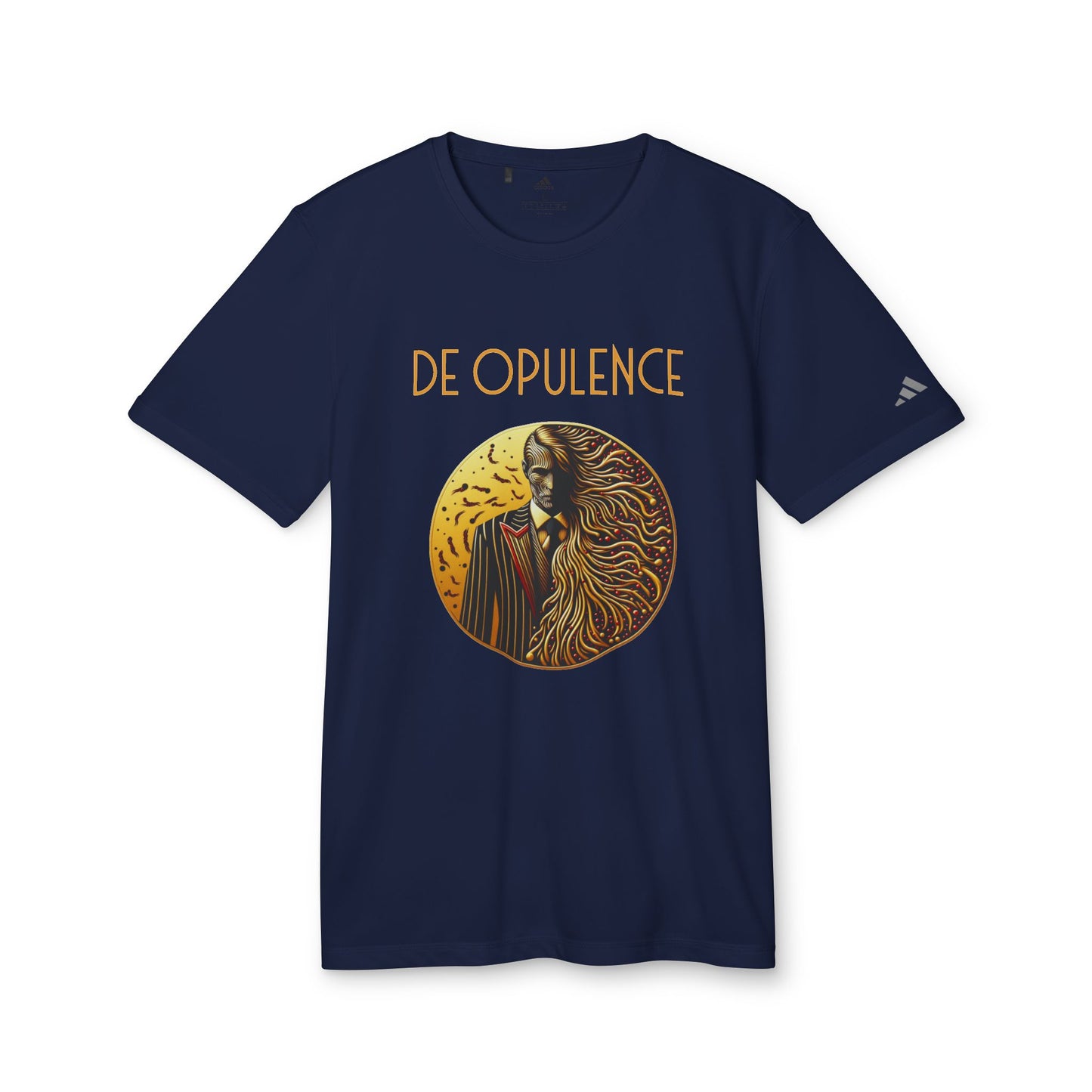 adidas Unisex Sport T-shirt De Opulence by Noir Wolf the style of grace Collegiate Navy