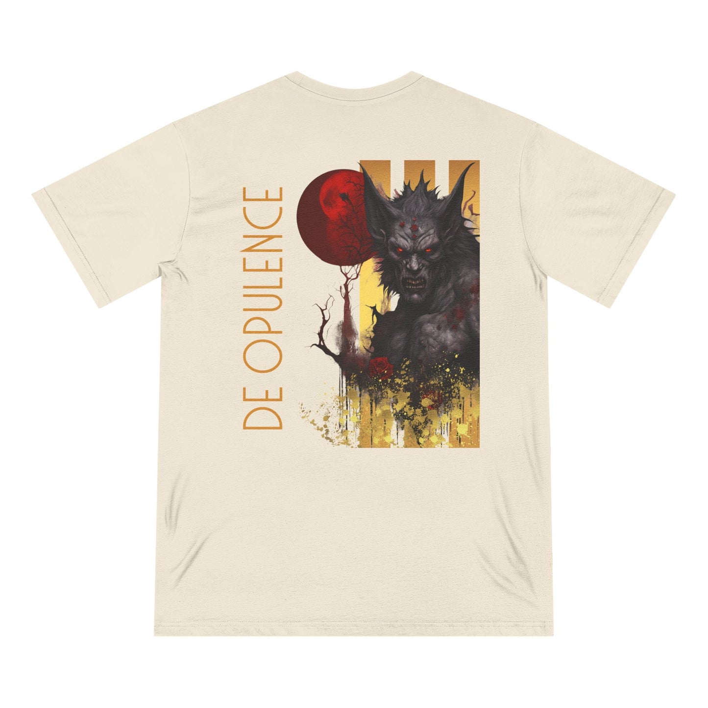 Dark Opulence Graphic Tee - Unisex Organic T-Shirt with Unique Monster Art