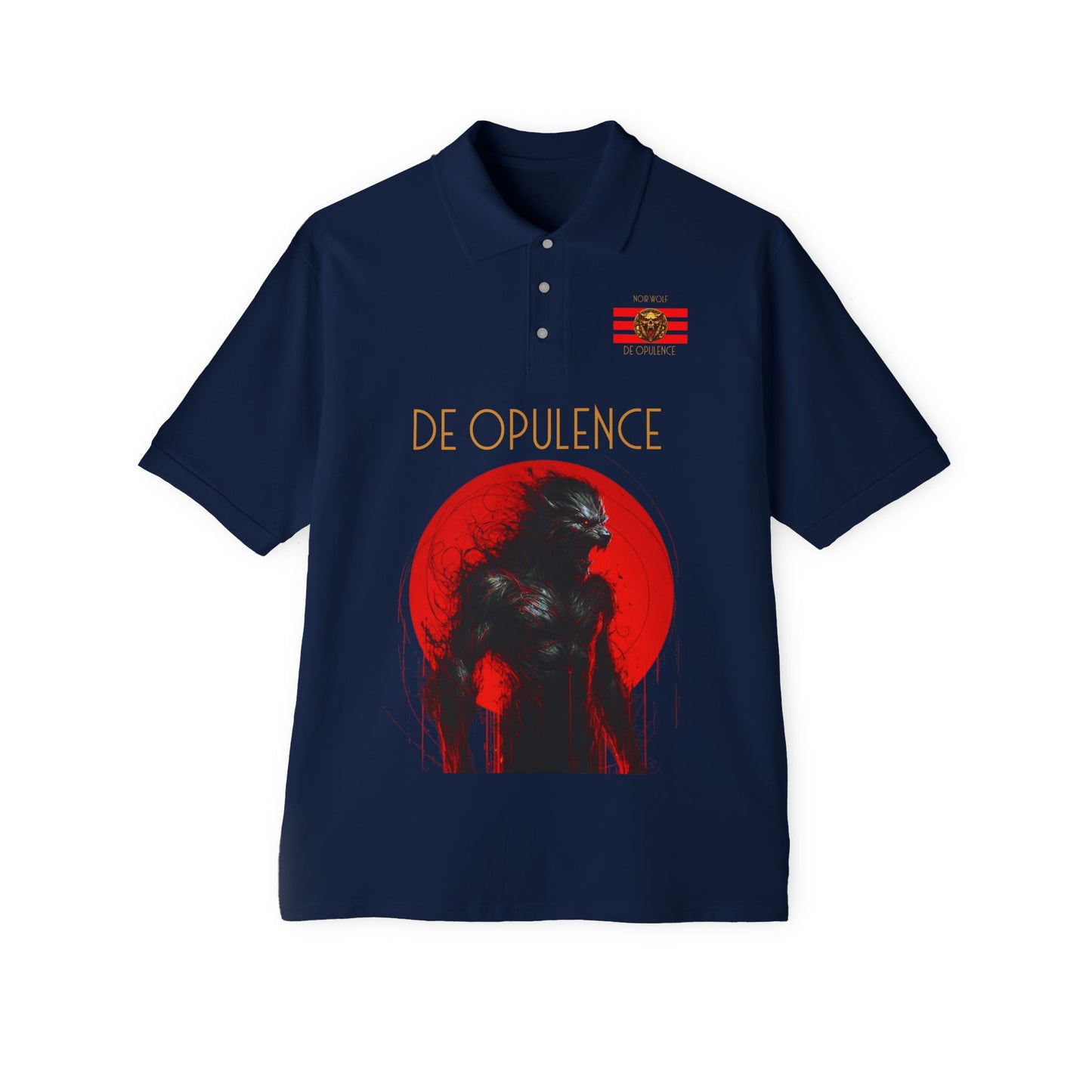 Polo Shirt De Opulence by Noir Wolf Fashion J. Navy