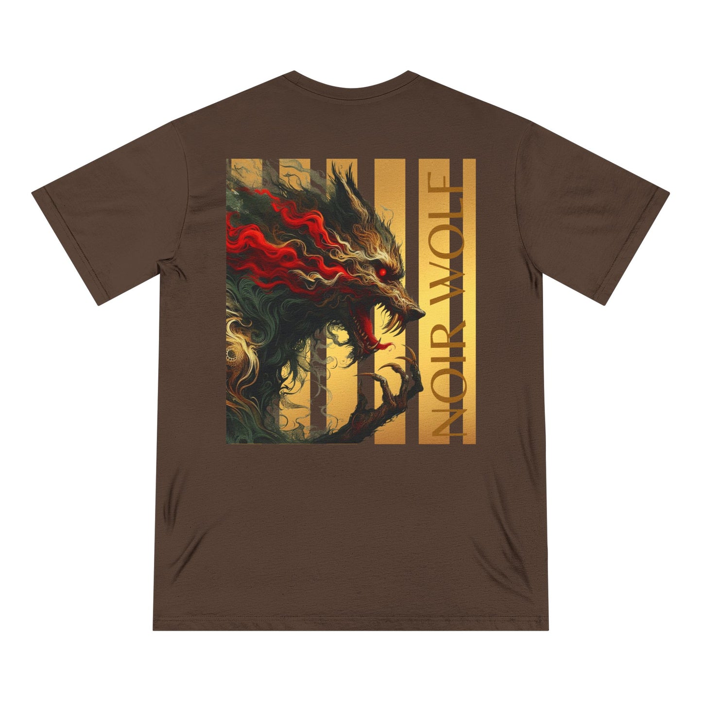 Organic Butterfly & Wolf Graphic Tee – Nature-Inspired Art