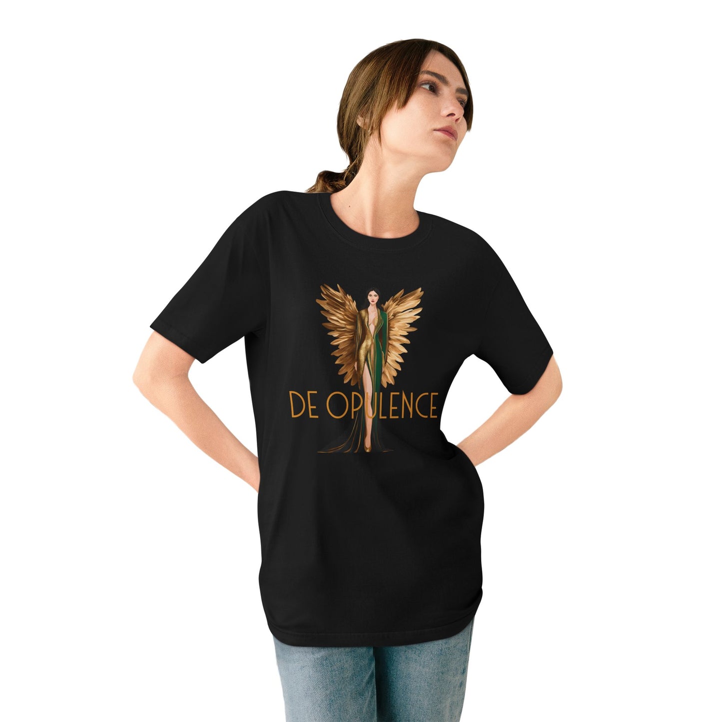 Luxury Angel Graphic T-Shirt - DE OPULENCE