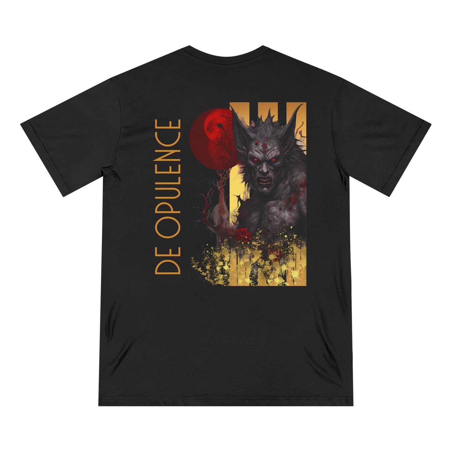Dark Opulence Graphic Tee - Unisex Organic T-Shirt with Unique Monster Art