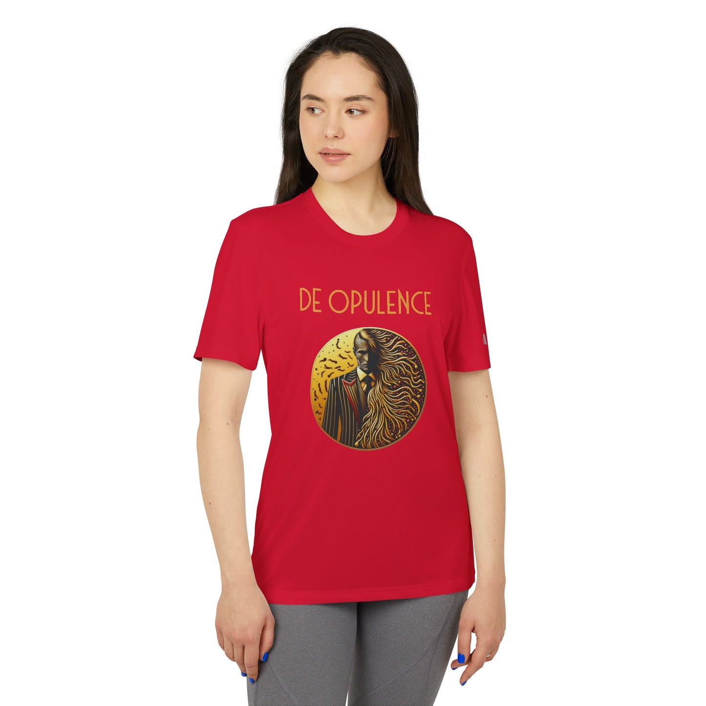 adidas Unisex Sport T-shirt De Opulence by Noir Wolf the style of grace