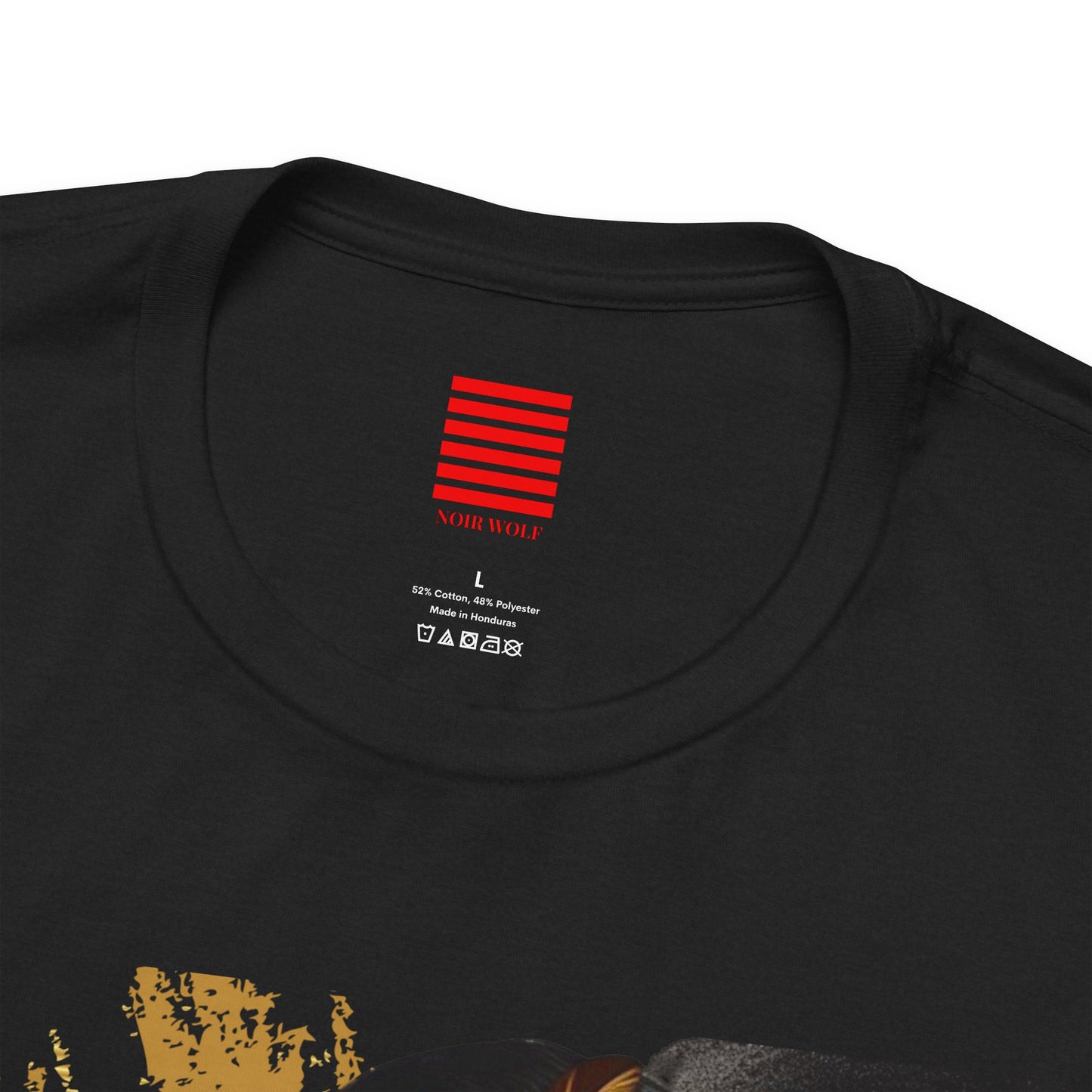 Dark Opulence & Noir Wolf Unisex Graphic Tee - Bold Art for Creatives