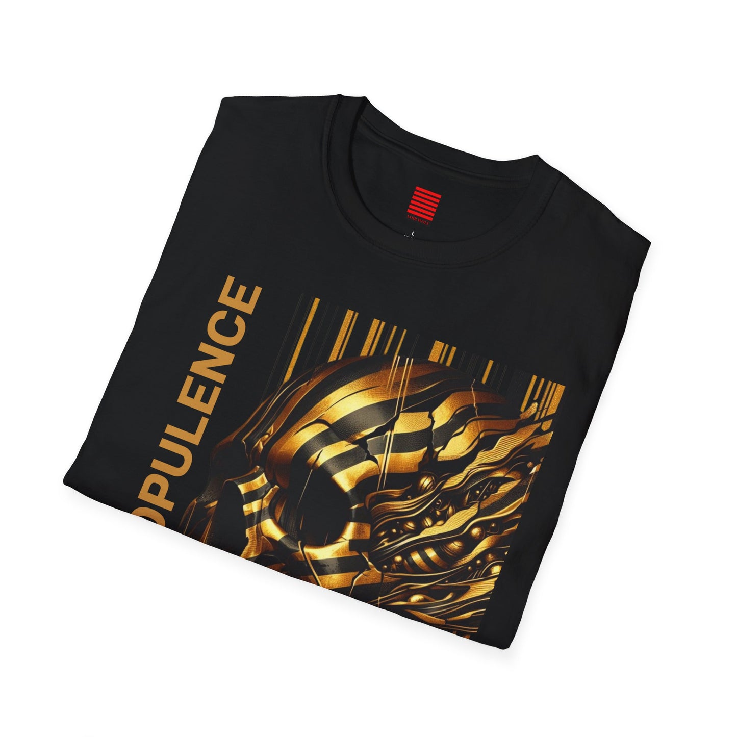 Dark Opulence & Noir Wolf Unisex Softstyle T-Shirt - Edgy Graphic Tee for Fall Fashion