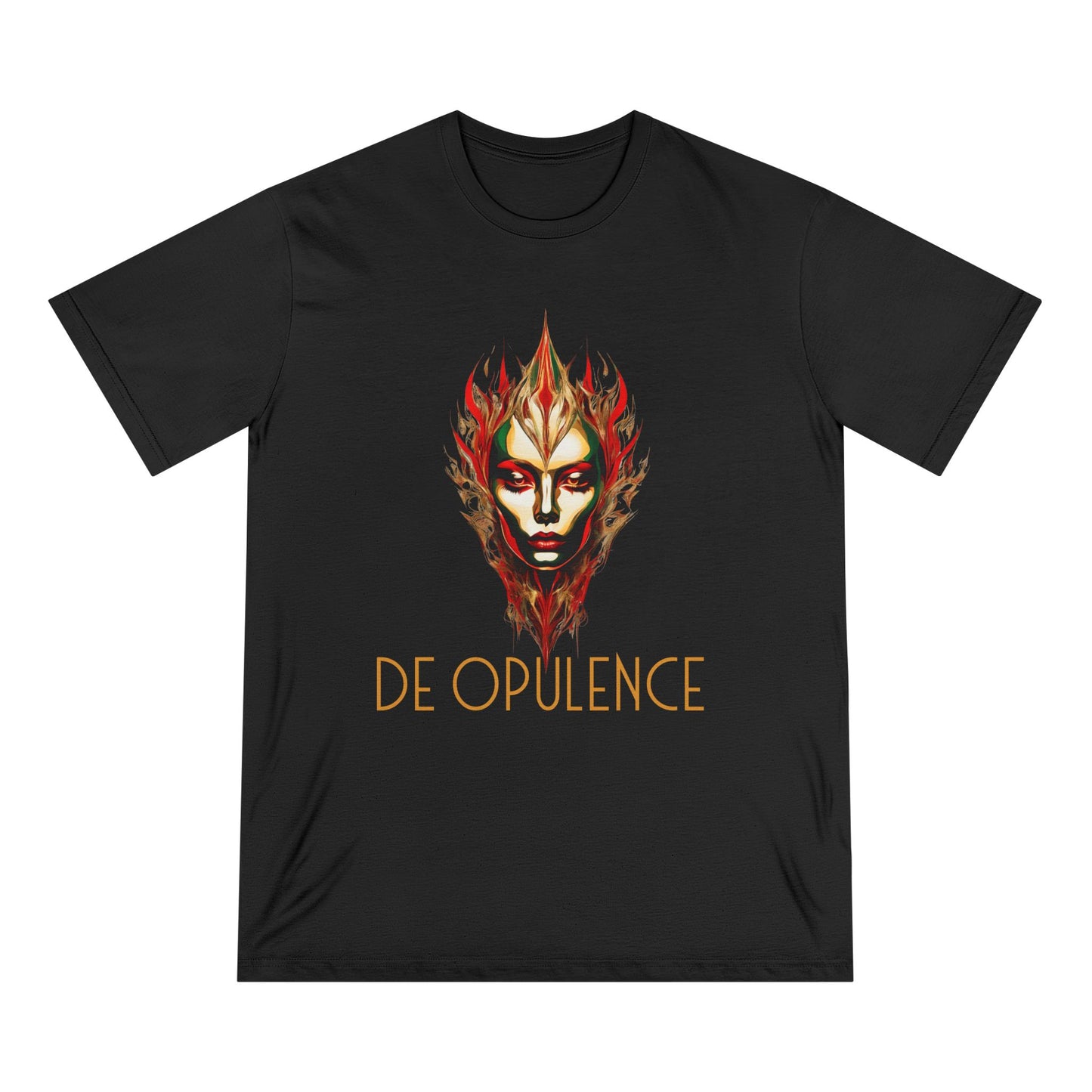 Luxury Art Tee - 'De Opulence' & 'Noir Wolf' Design - Organic Cotton T-Shirt