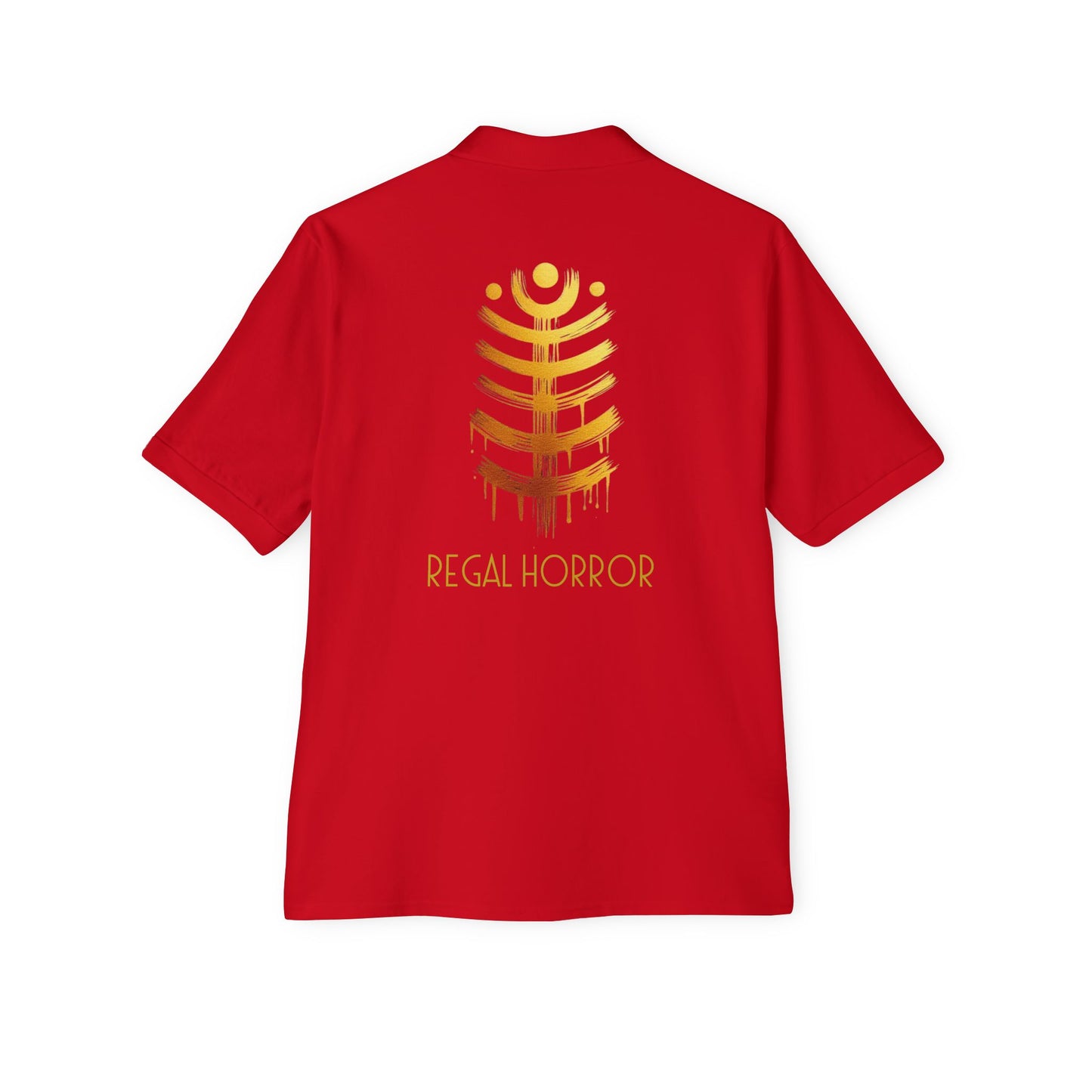 Polo Shirt - De Opulence by Noir Wolf Regal Horrors Platinum Shock