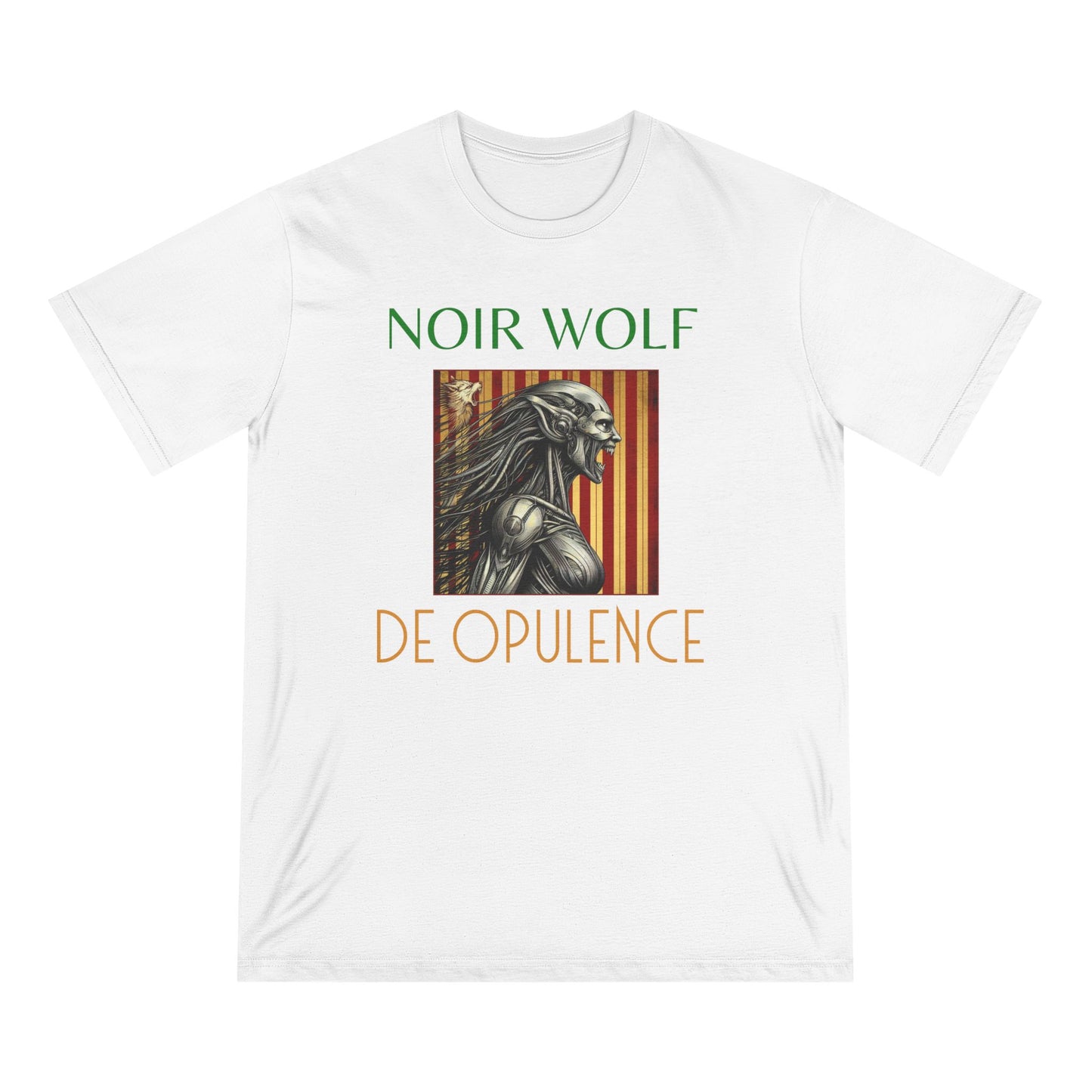 Noir Wolf Graphic T-Shirt - Dark Opulence Design for Bold Fashion Lovers