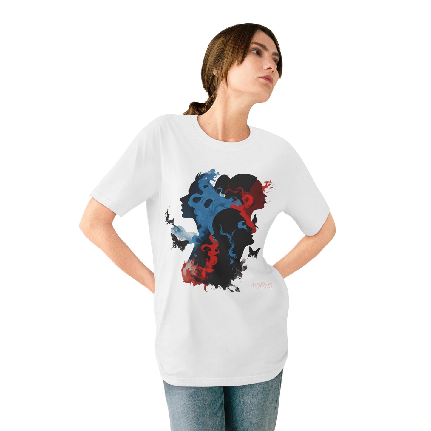 Organic Staple T-shirt NOIR WOLF