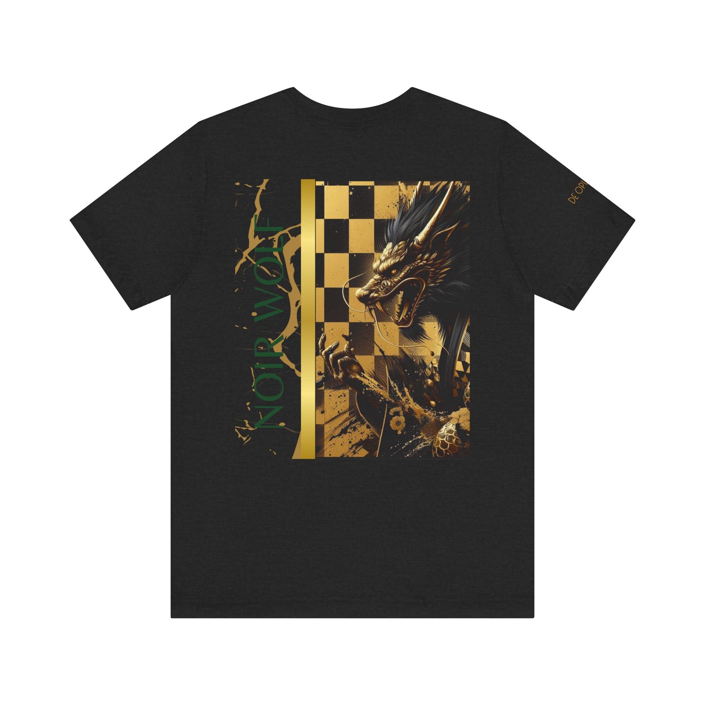 Dark Opulence & Noir Wolf Unisex Graphic Tee - Bold Art for Creatives