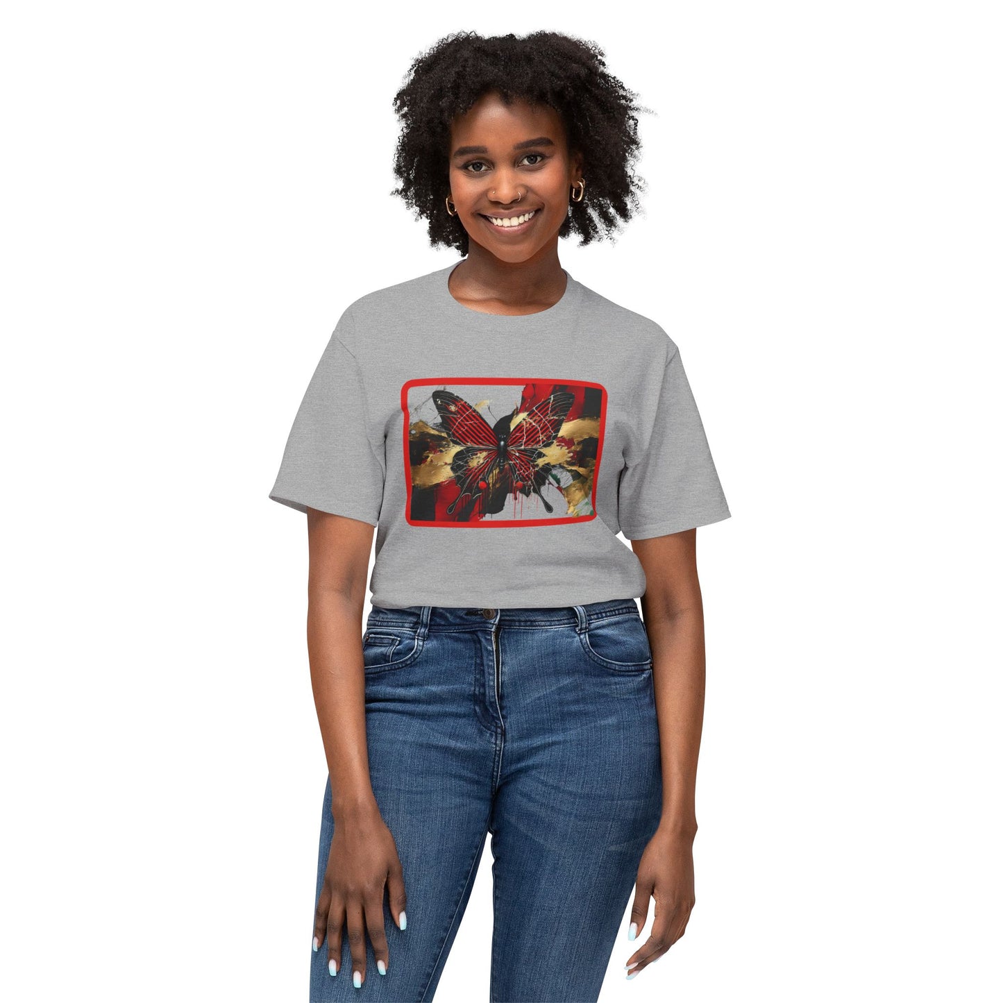 Colorful Butterfly Art Unisex T-Shirt - Unique Graphic Tee for Nature Lovers