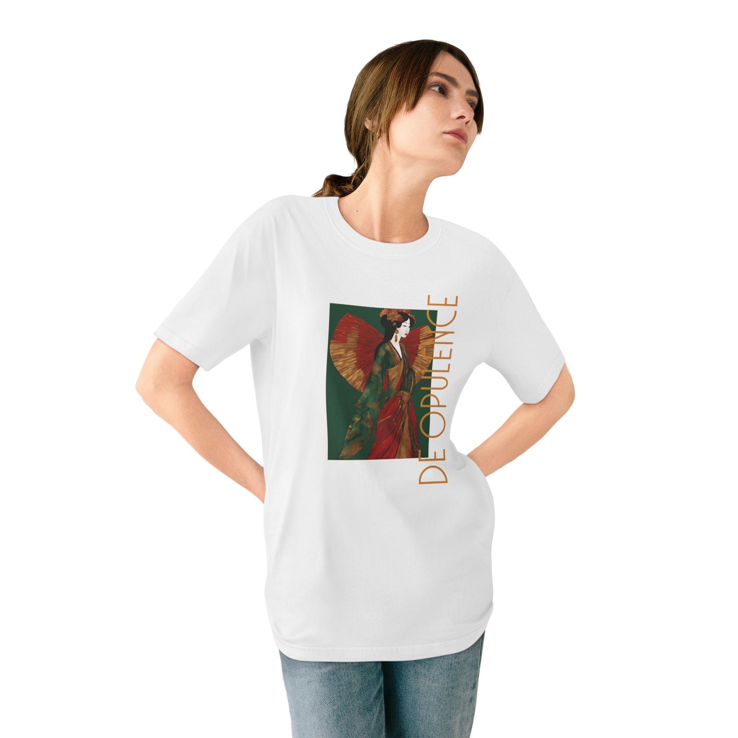Elegant De Opulence Organic T-Shirt - Stylish & Sustainable Fashion