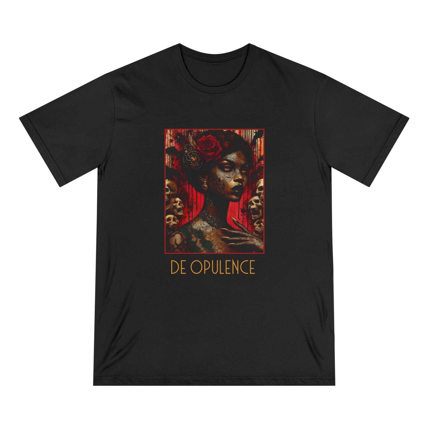 Gothic Graphic T-Shirt - DE OPULENCE & NOIR WOLF Designs