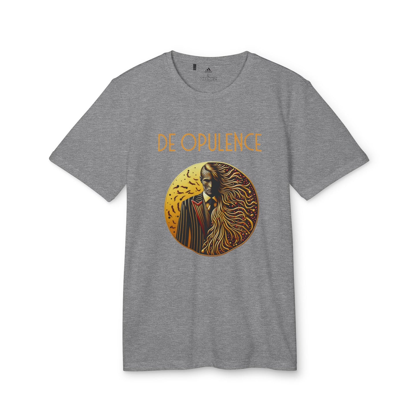 adidas Unisex Sport T-shirt De Opulence by Noir Wolf the style of grace Black Heather