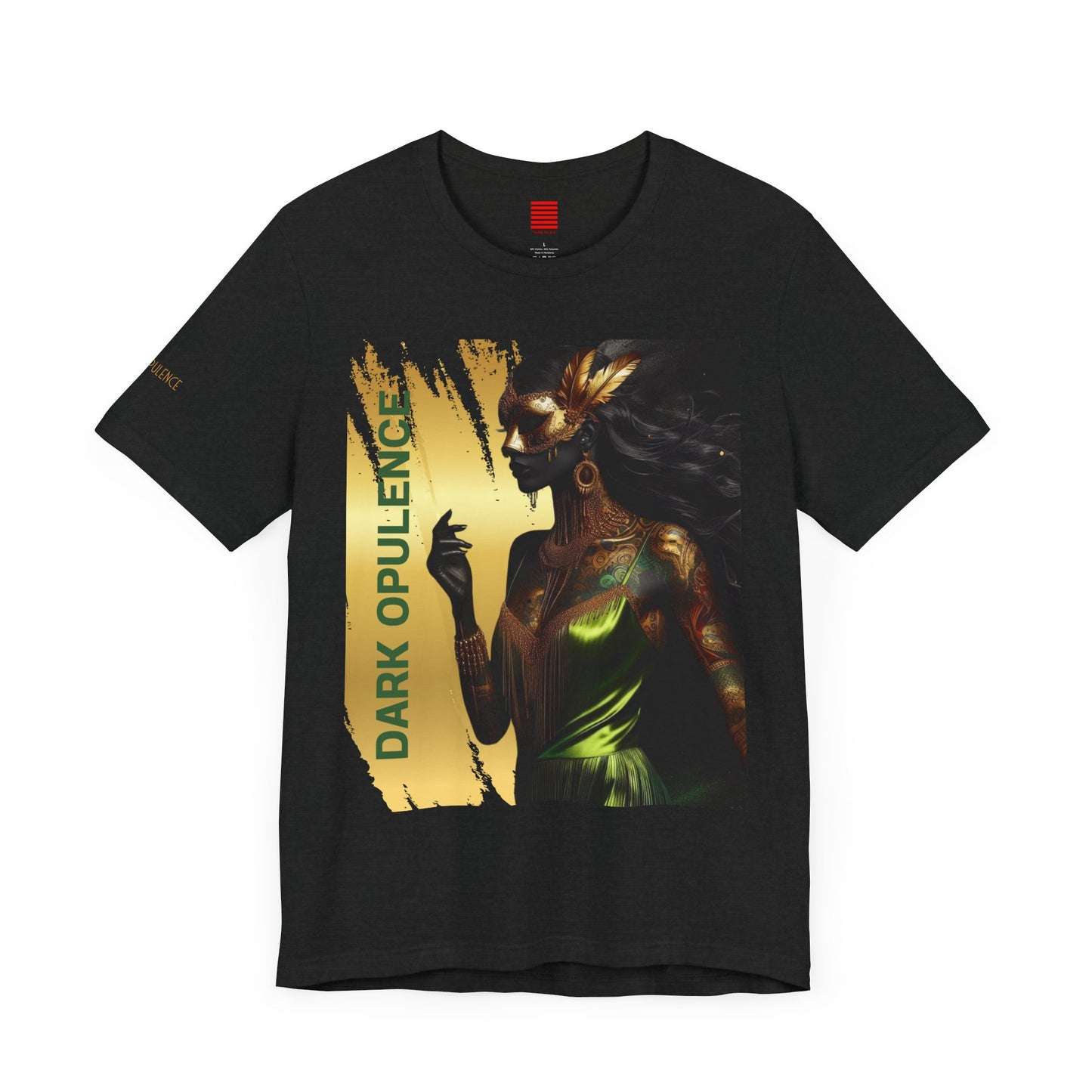 Dark Opulence & Noir Wolf Unisex Graphic Tee - Bold Art for Creatives