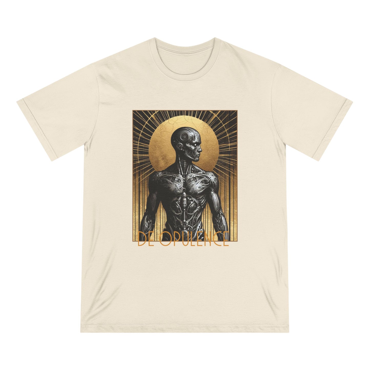 Organic Staple T-shirt: 'Del Opulence' & 'Noir Wolf' Design – Stylish, Artistic Tee for Casual Wear