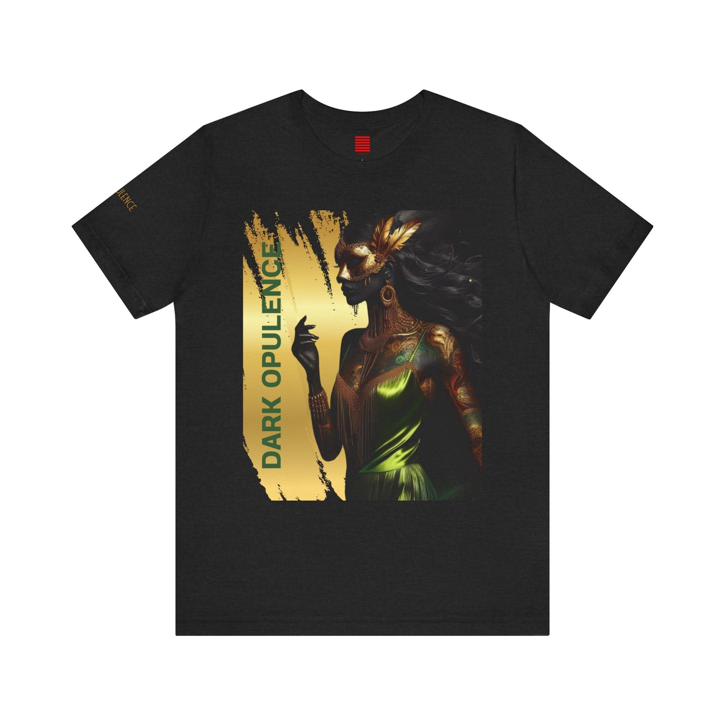 Dark Opulence & Noir Wolf Unisex Graphic Tee - Bold Art for Creatives