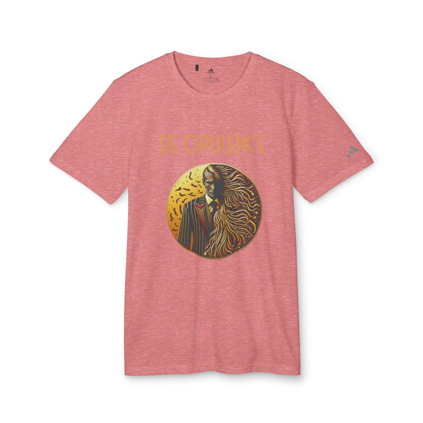 adidas Unisex Sport T-shirt De Opulence by Noir Wolf the style of grace Power Red Heather