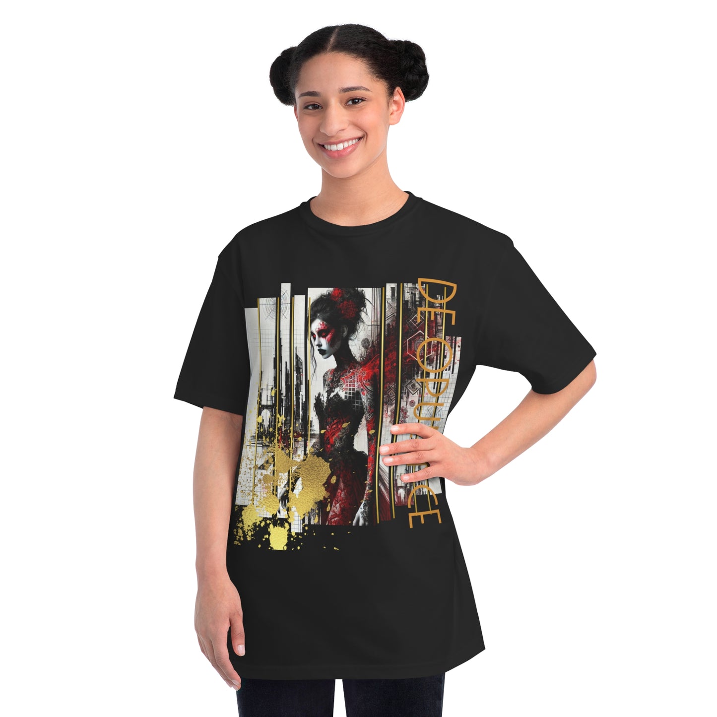 Organic Unisex Classic T-Shirt Noir Wolf by De OPULENCE