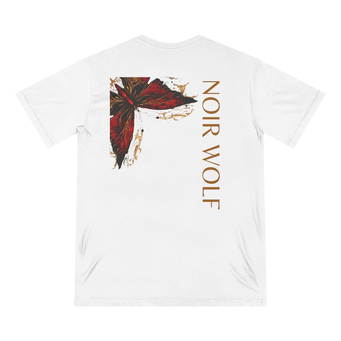 Artistic Organic T-Shirt - 'De Opulence' and 'Noir Wolf' Design for Creative Souls
