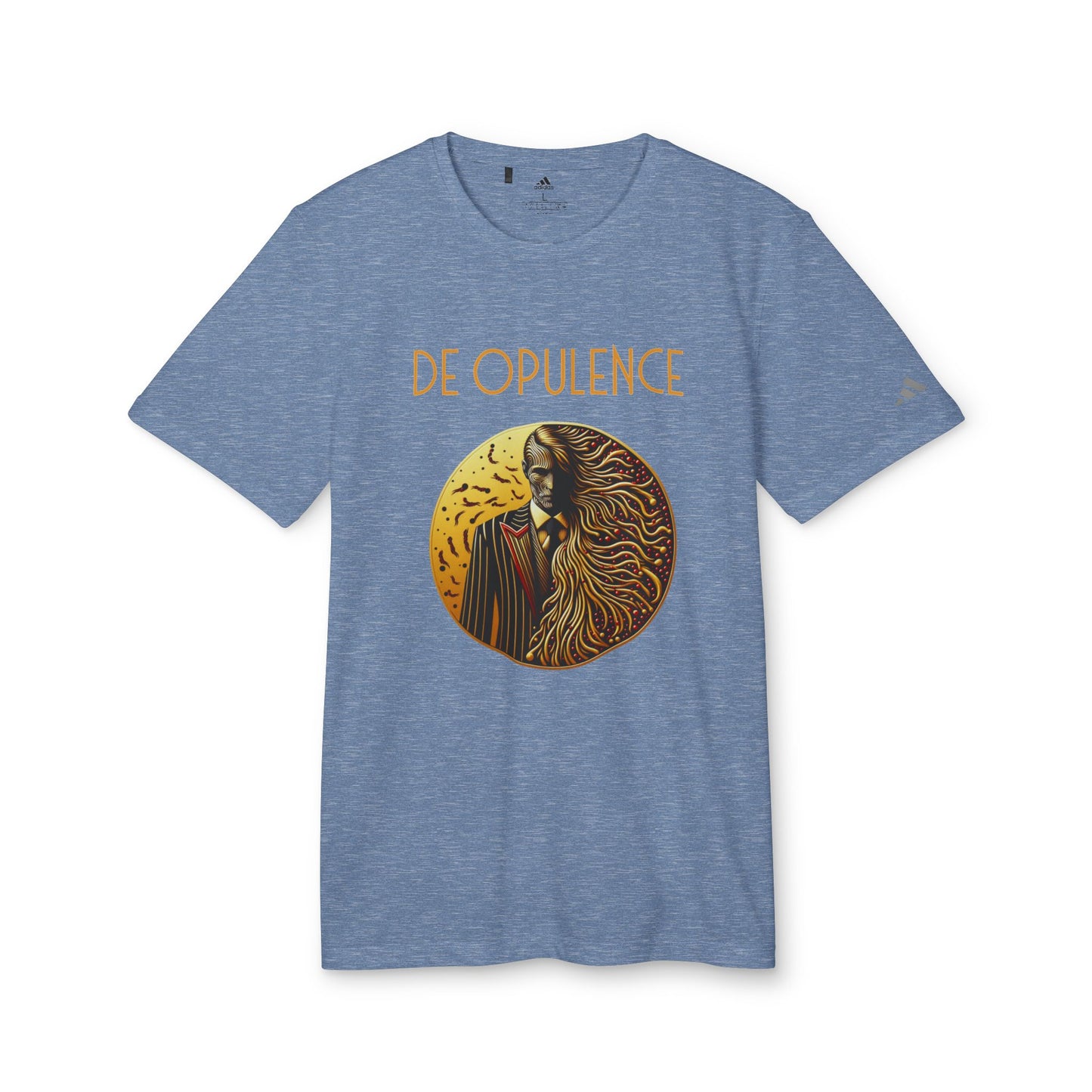 adidas Unisex Sport T-shirt De Opulence by Noir Wolf the style of grace Collegiate Navy Heather