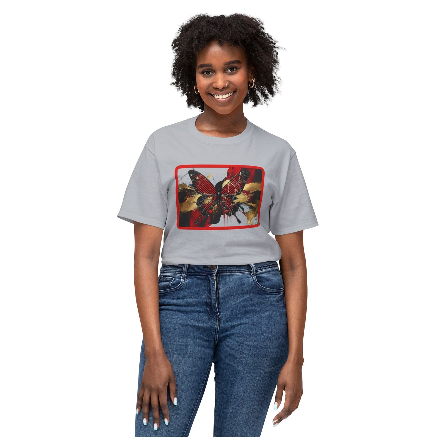 Colorful Butterfly Art Unisex T-Shirt - Unique Graphic Tee for Nature Lovers