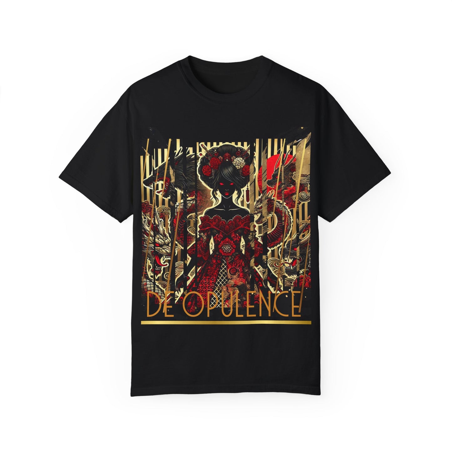 Unisex Garment-Dyed T-shirt De Opulence by Noir Wolf