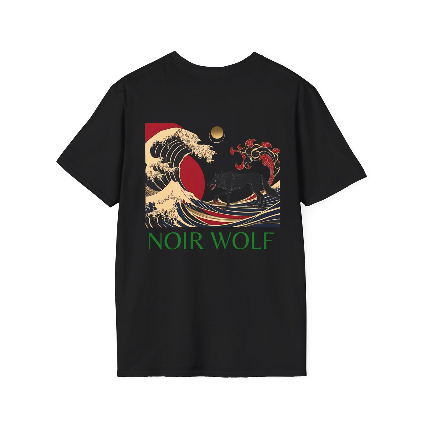 Artistic Unisex Softstyle T-Shirt - DE OPULENCE & NOIR WOLF Designs