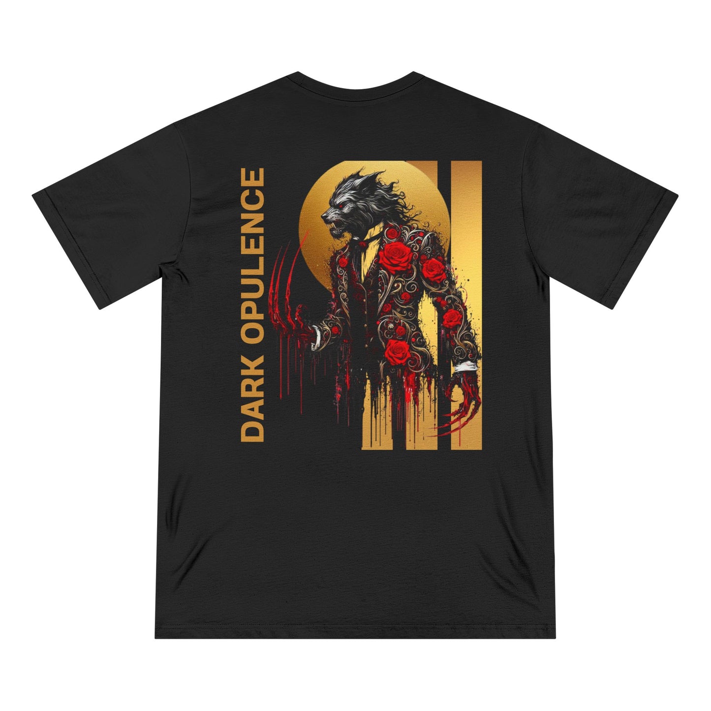 Noir Wolf Graphic T-Shirt - Dark Opulence Design for Bold Fashion Lovers