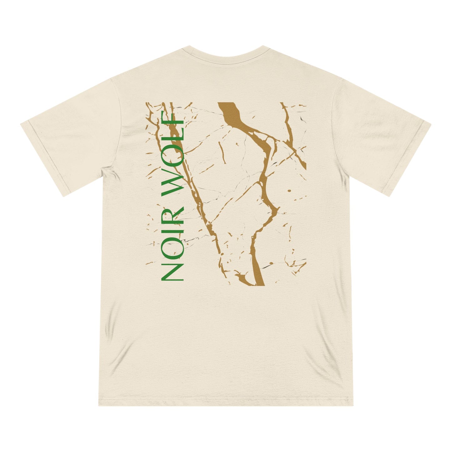 Organic Staple T-shirt: 'Del Opulence' & 'Noir Wolf' Design – Stylish, Artistic Tee for Casual Wear