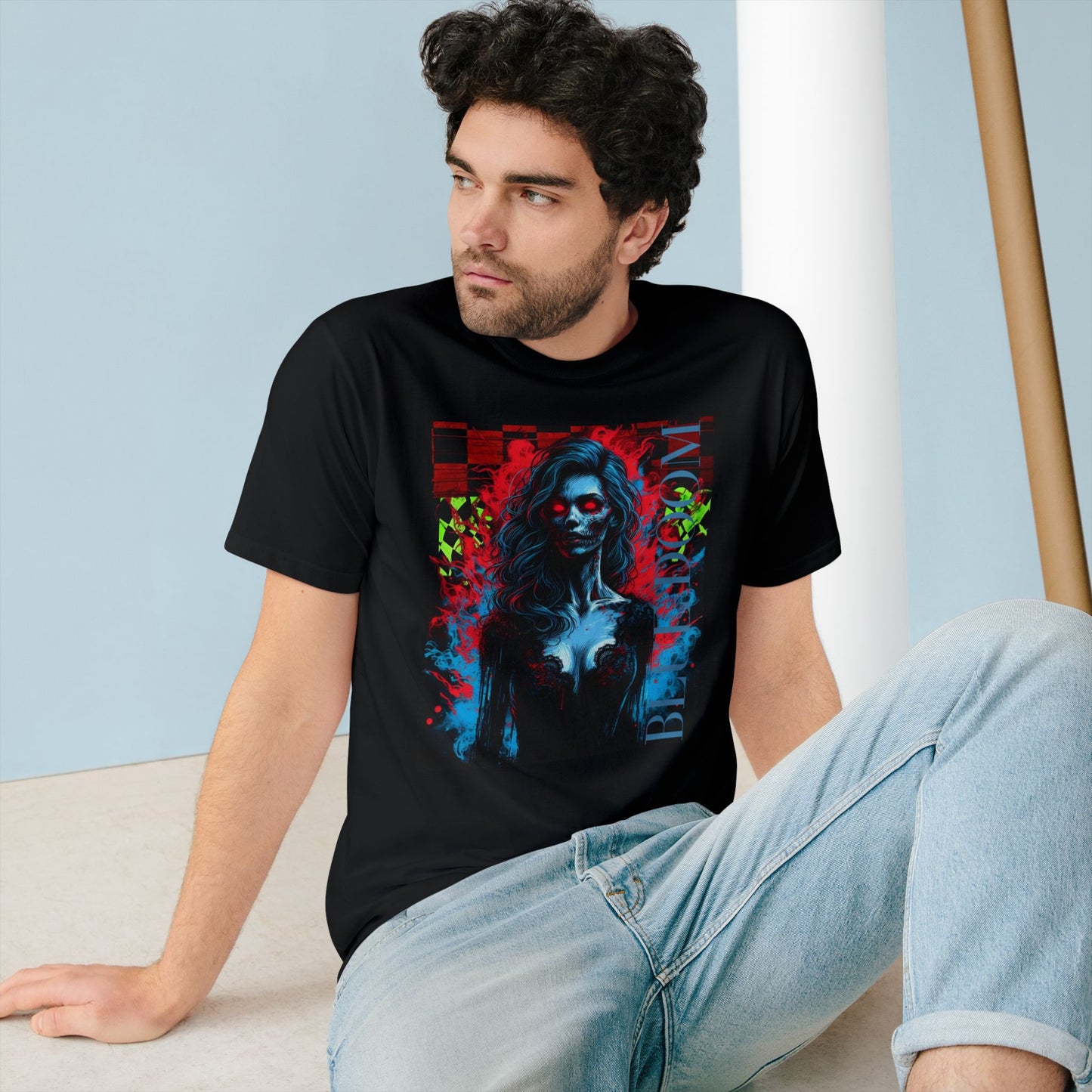 Organic Staple T-shirt BLUE DOOM BY NOIR WOLF