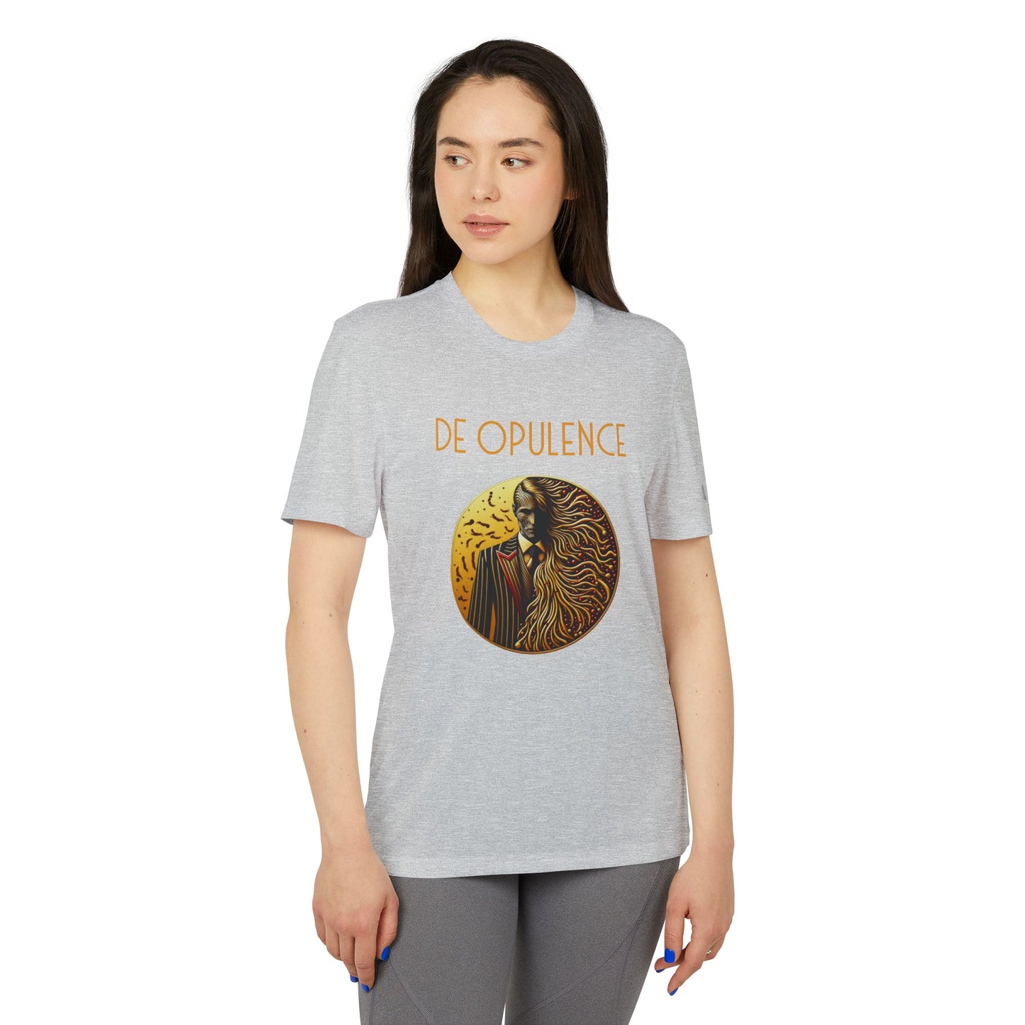 adidas Unisex Sport T-shirt De Opulence by Noir Wolf the style of grace