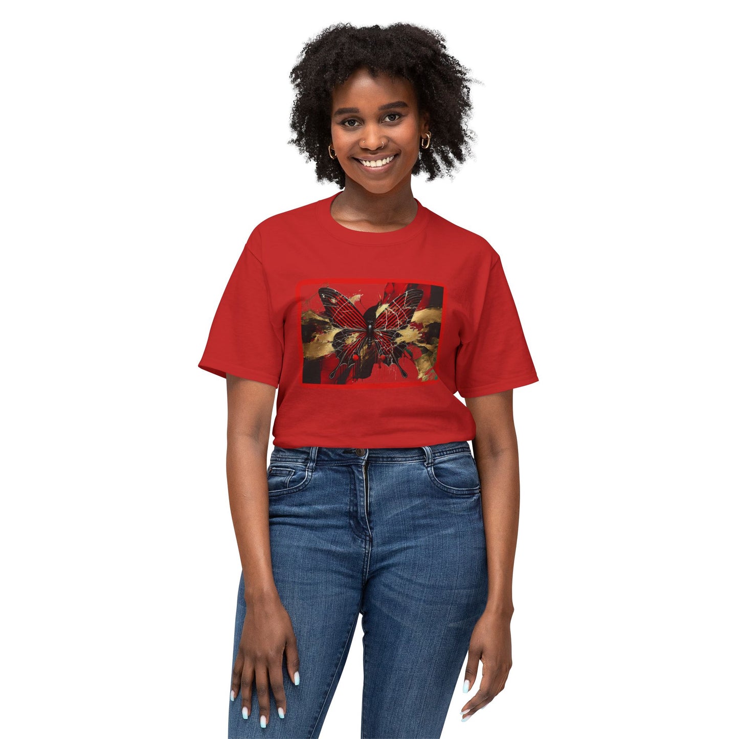 Colorful Butterfly Art Unisex T-Shirt - Unique Graphic Tee for Nature Lovers
