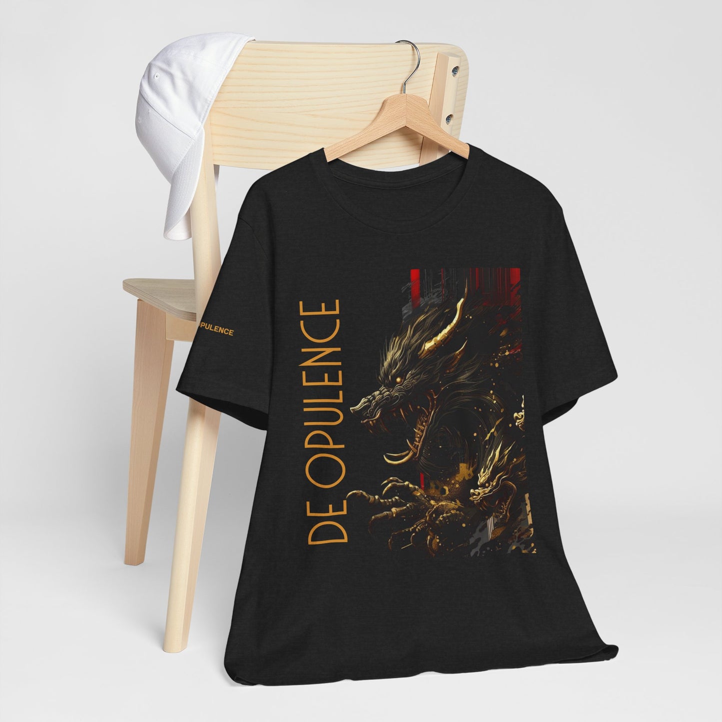 Unisex Graphic Tee - DE OPULENCE & NOIR WOLF Design