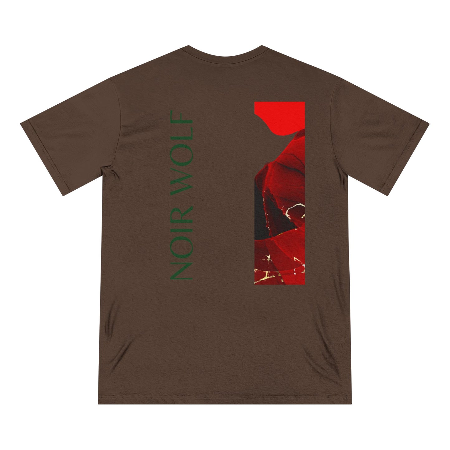 Vintage-Style Organic T-Shirt - 'De Opulence' & 'Noir Wolf' Design