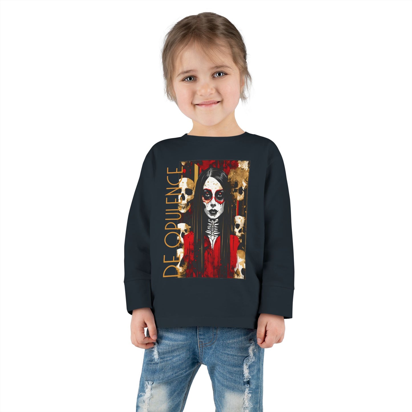 Toddler Long Sleeve Tee De Opulence by Noir Wolf