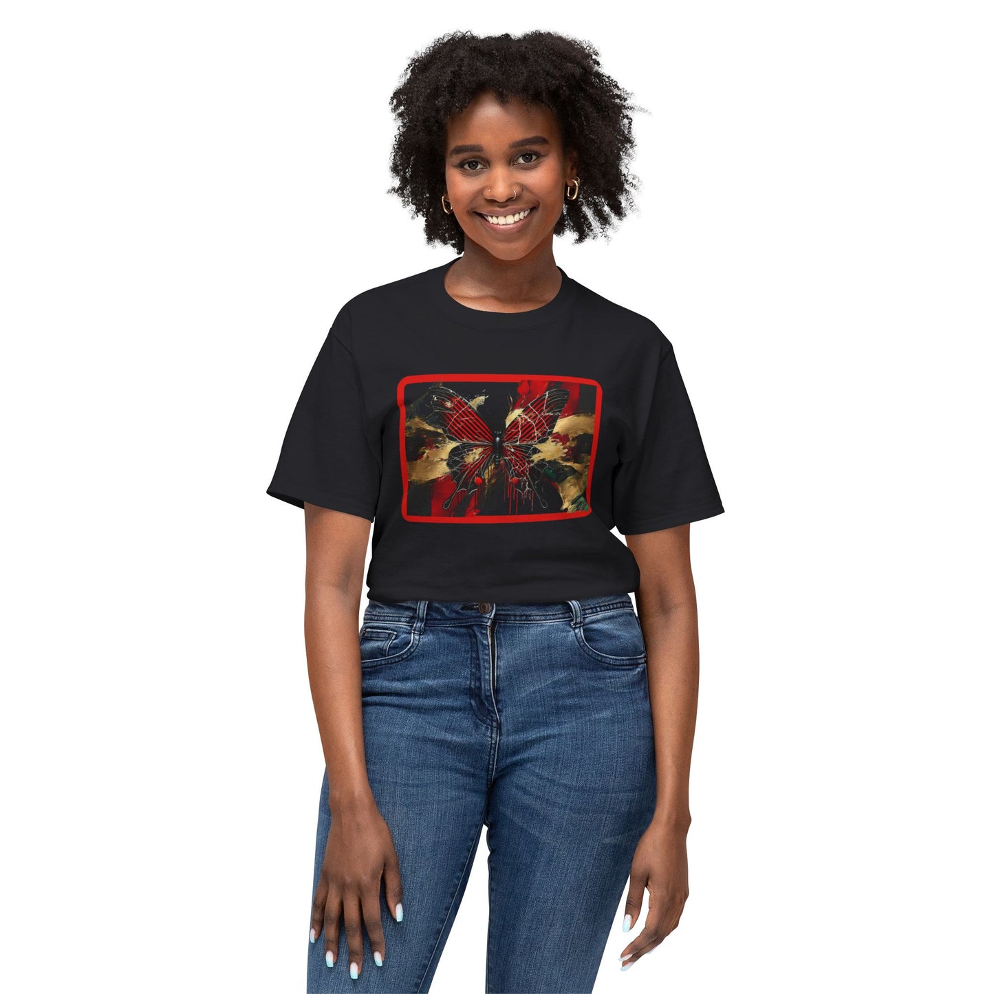 Colorful Butterfly Art Unisex T-Shirt - Unique Graphic Tee for Nature Lovers