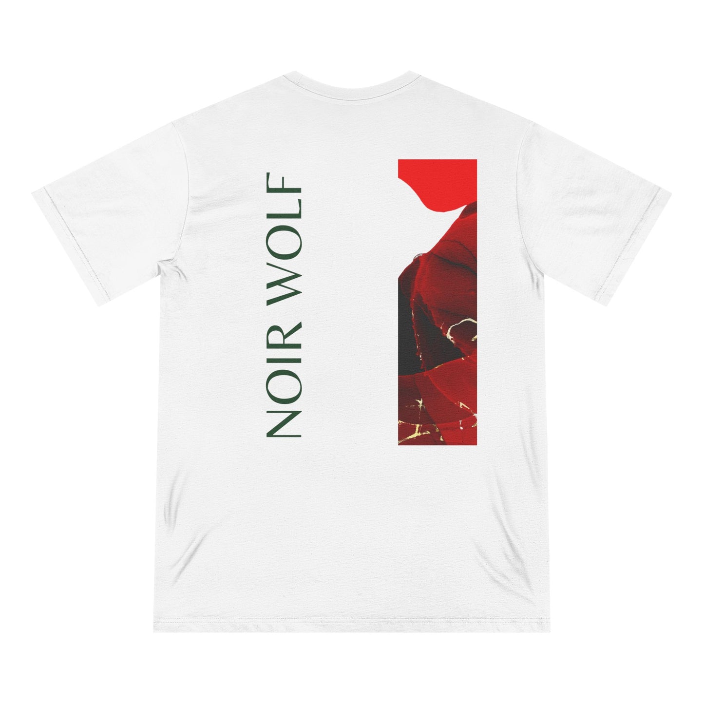 Vintage-Style Organic T-Shirt - 'De Opulence' & 'Noir Wolf' Design