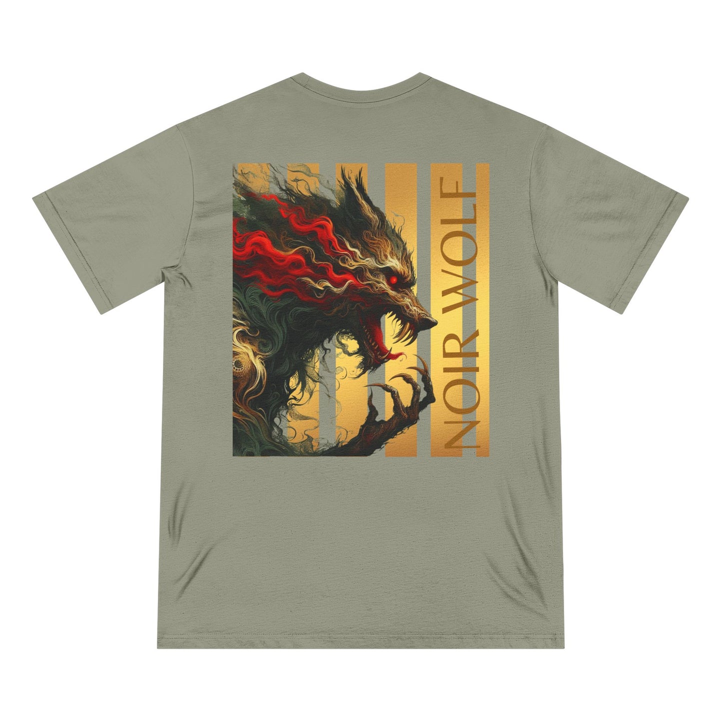 Organic Butterfly & Wolf Graphic Tee – Nature-Inspired Art