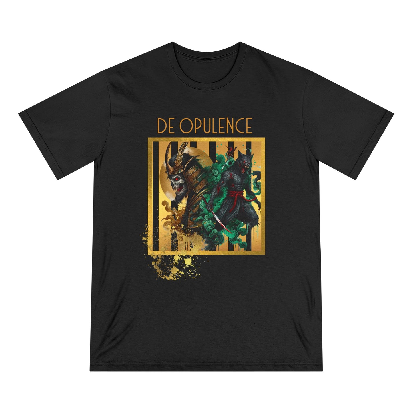 Artistic Graphic Tee - 'De Opulence' & 'Noir Wolf' Designs - Unique Unisex Style