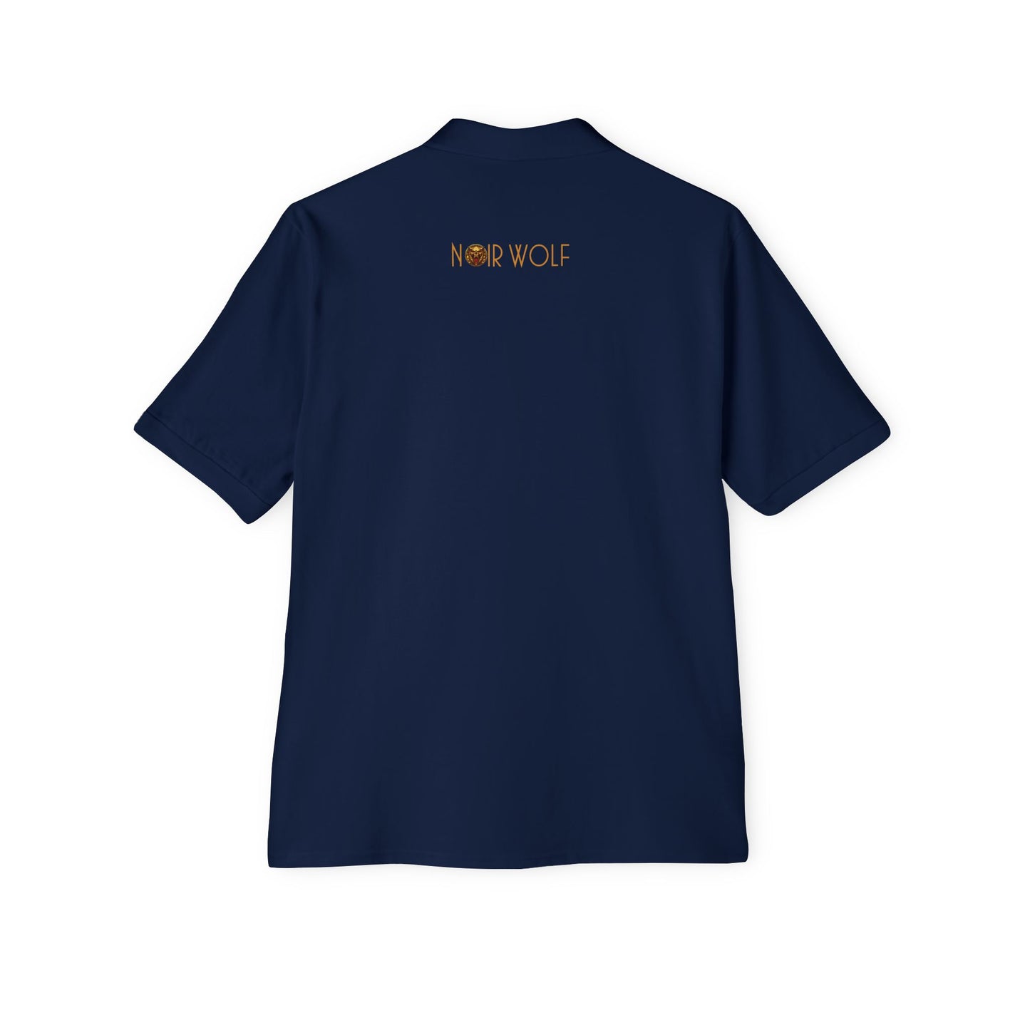 Men's Piqué Polo De Opulence by Noir Wolf the style of grace