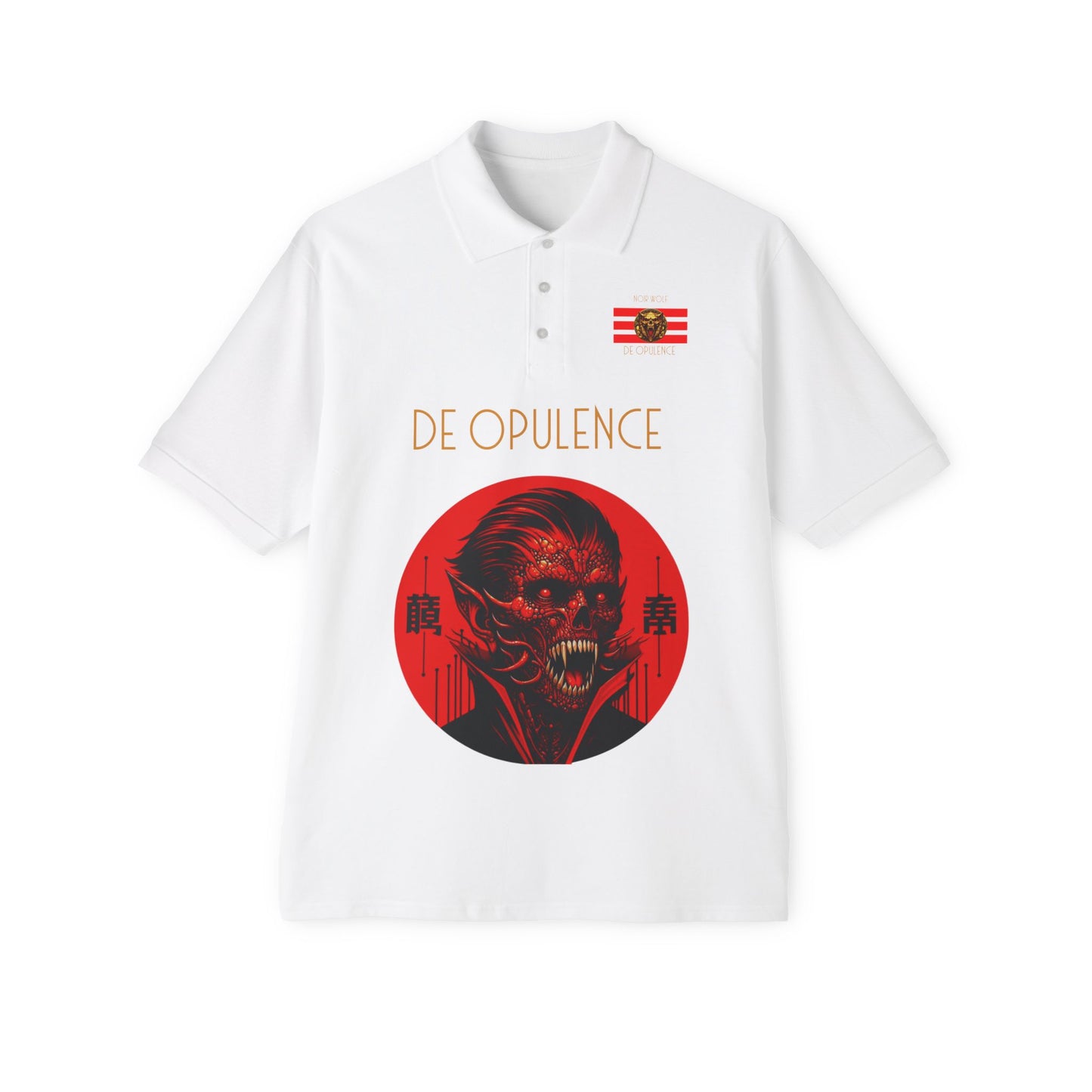 Men's Piqué Polo De Opulence White