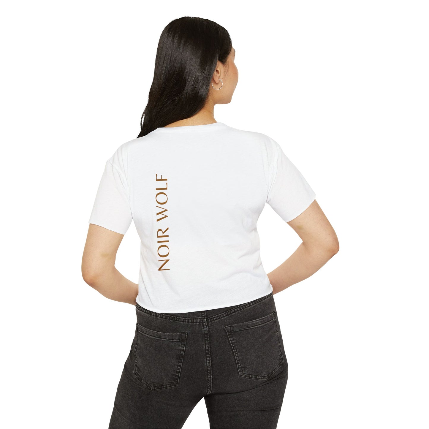 Bohemian Women's Festival Crop Top - Depoulence & Noir Wolf Design