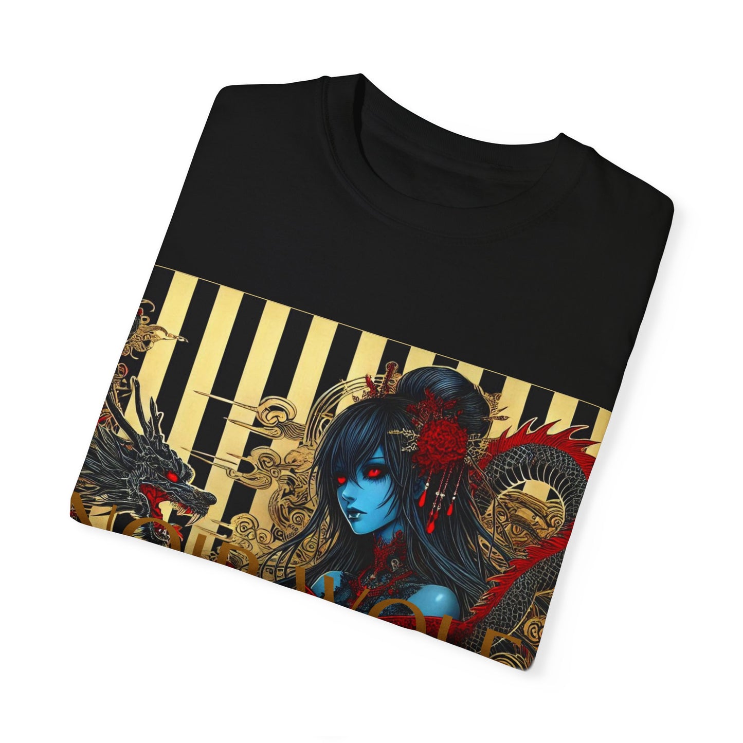 Unisex Garment-Dyed T-shirt De Opulence by Noir Wolf